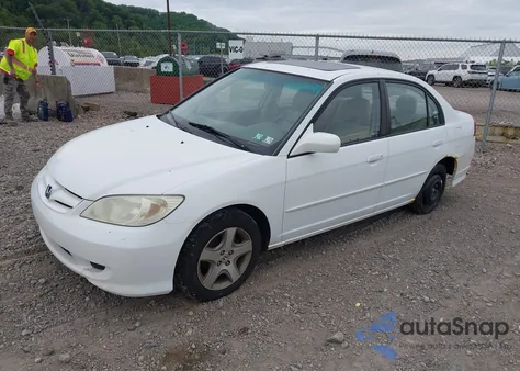 2004 Honda Civic Ex from USA, damaged, VIN 2HGES26704H529449